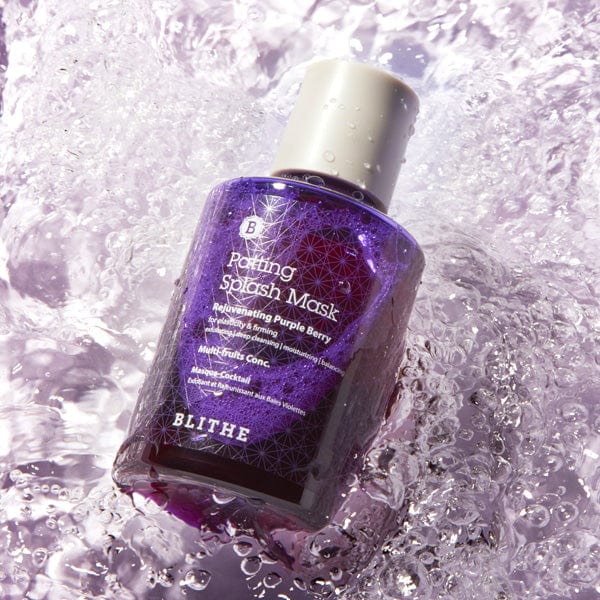 Transformative Blithe skincare products delivering remarkable results: Before and after image showcasing visibly improved skin texture, tone, and radiance