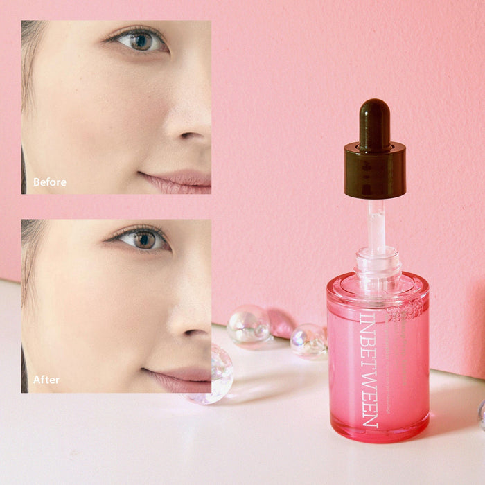 Transformative Blithe skincare products delivering remarkable results: Before and after image showcasing visibly improved skin texture, tone, and radiance
