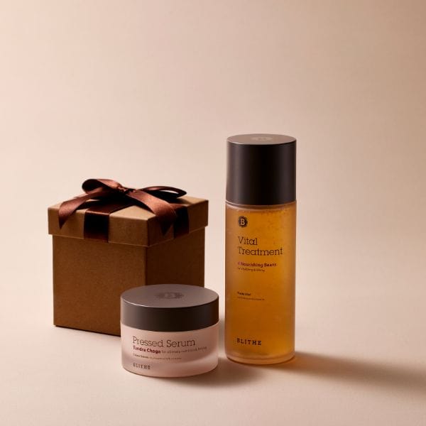 Instructional image showing the application process of Blithe skincare products.