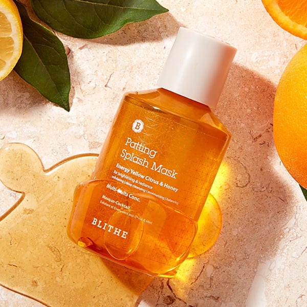 Transformative Blithe skincare products delivering remarkable results: Before and after image showcasing visibly improved skin texture, tone, and radiance