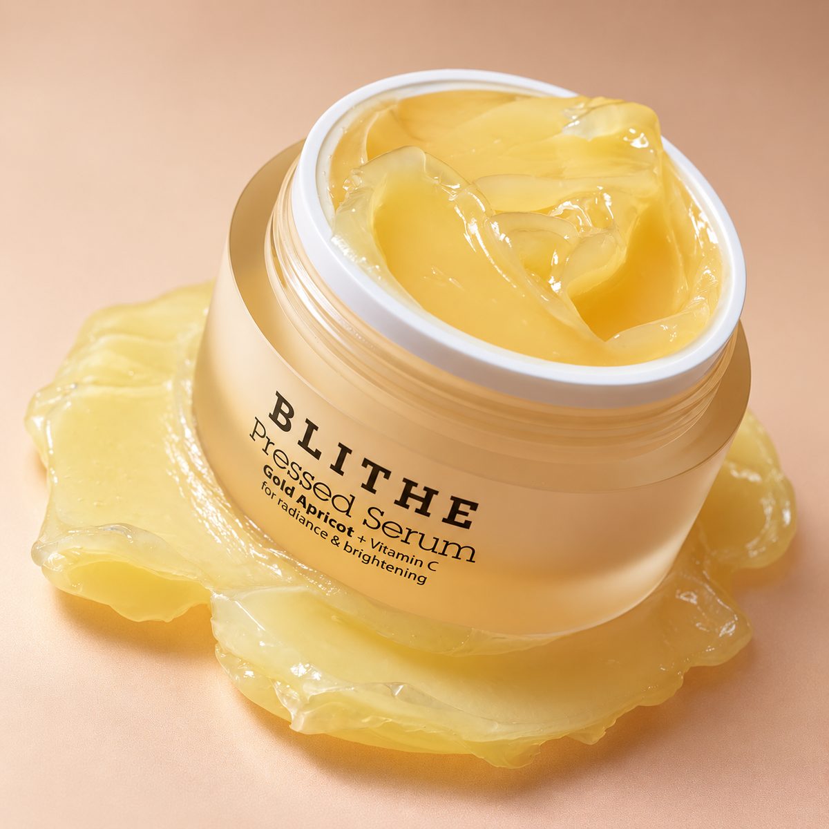 BLITHE Pressed Serum Gold Apricot for radiant-looking skin