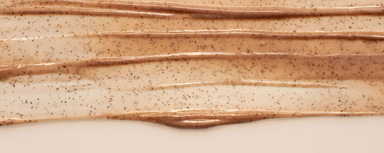 Close-up image of an exfoliating mask, highlighting its granular texture for effective skin renewal.