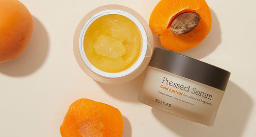 rejuvenating duo of apricot oil and niacinamide in our Pressed Serum Gold Apricot for hydrated, luminous, youthful skin. Perfect for combating dryness, wrinkles, and dark spots, this serum moisturizer is a skincare essential