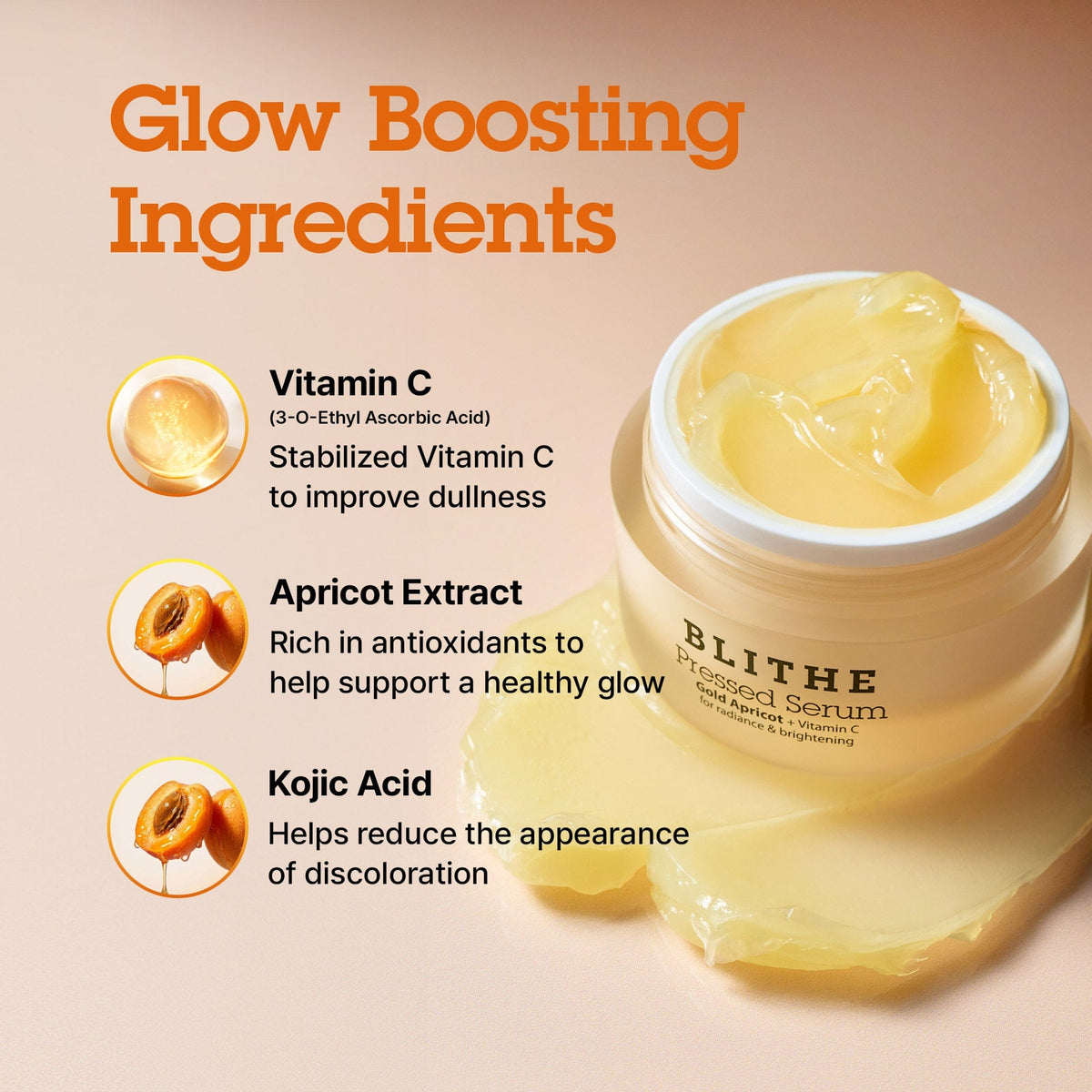 Pressed Serum Gold Apricot