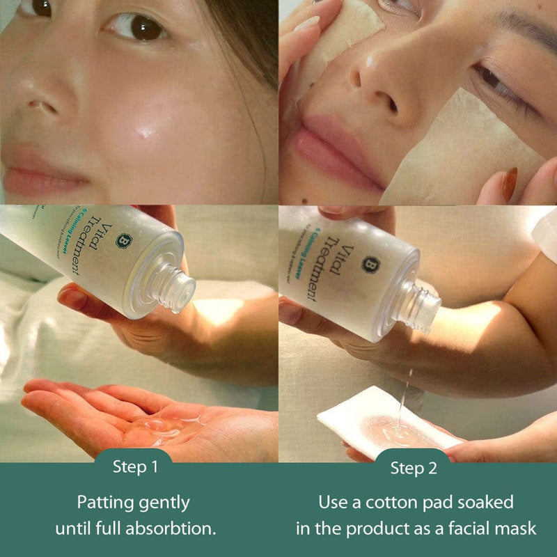 infographic of how to apply Vital Treatment