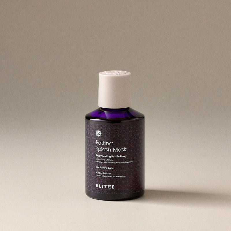 Blithe Patting Splash Mask Rejuvenating Purple Berry is your pat berry go to chemical exfoliator for a smoother more youthful complexion.